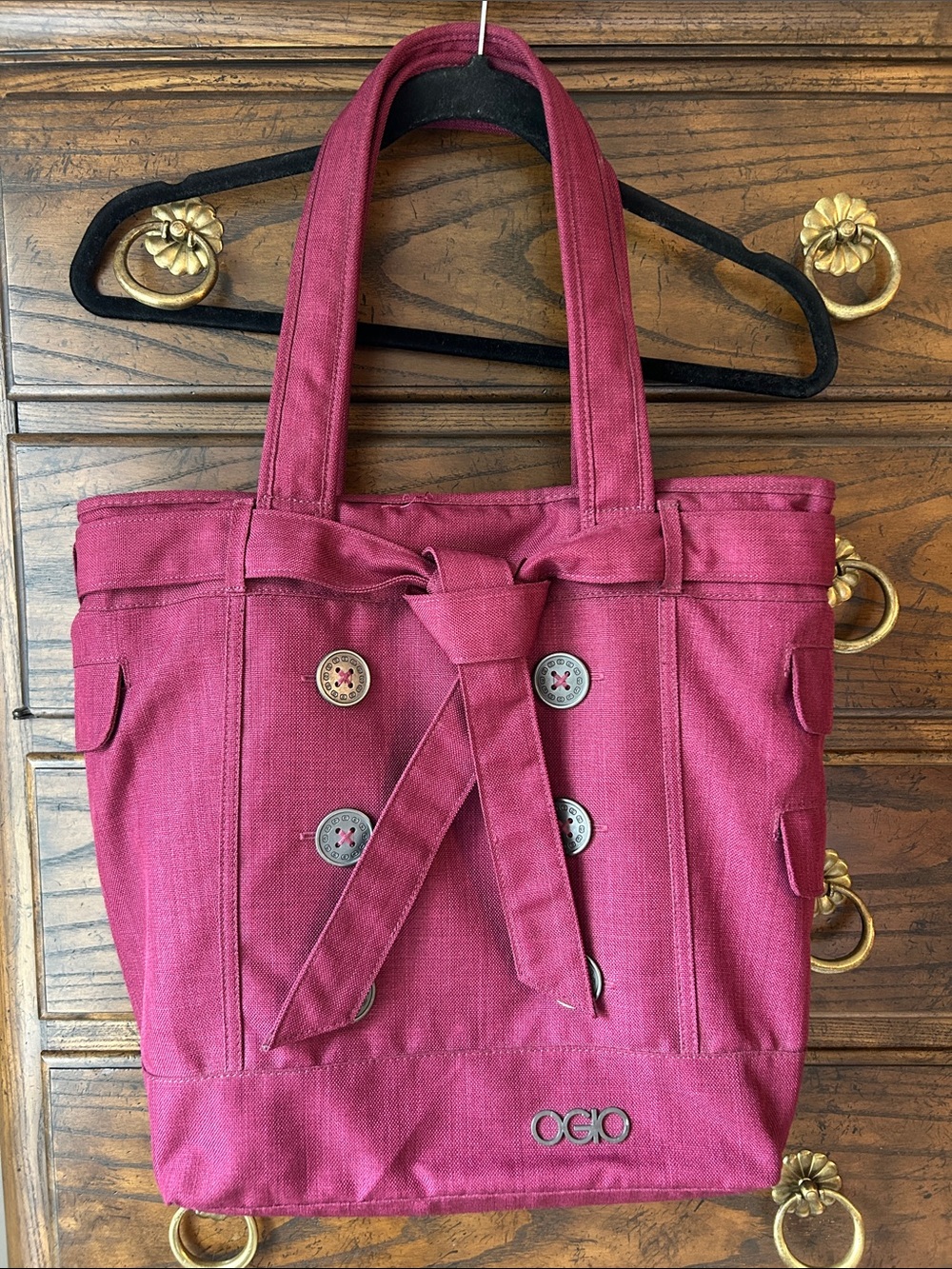 OGIO Women's Melrose Canvas Tote with Button Accents